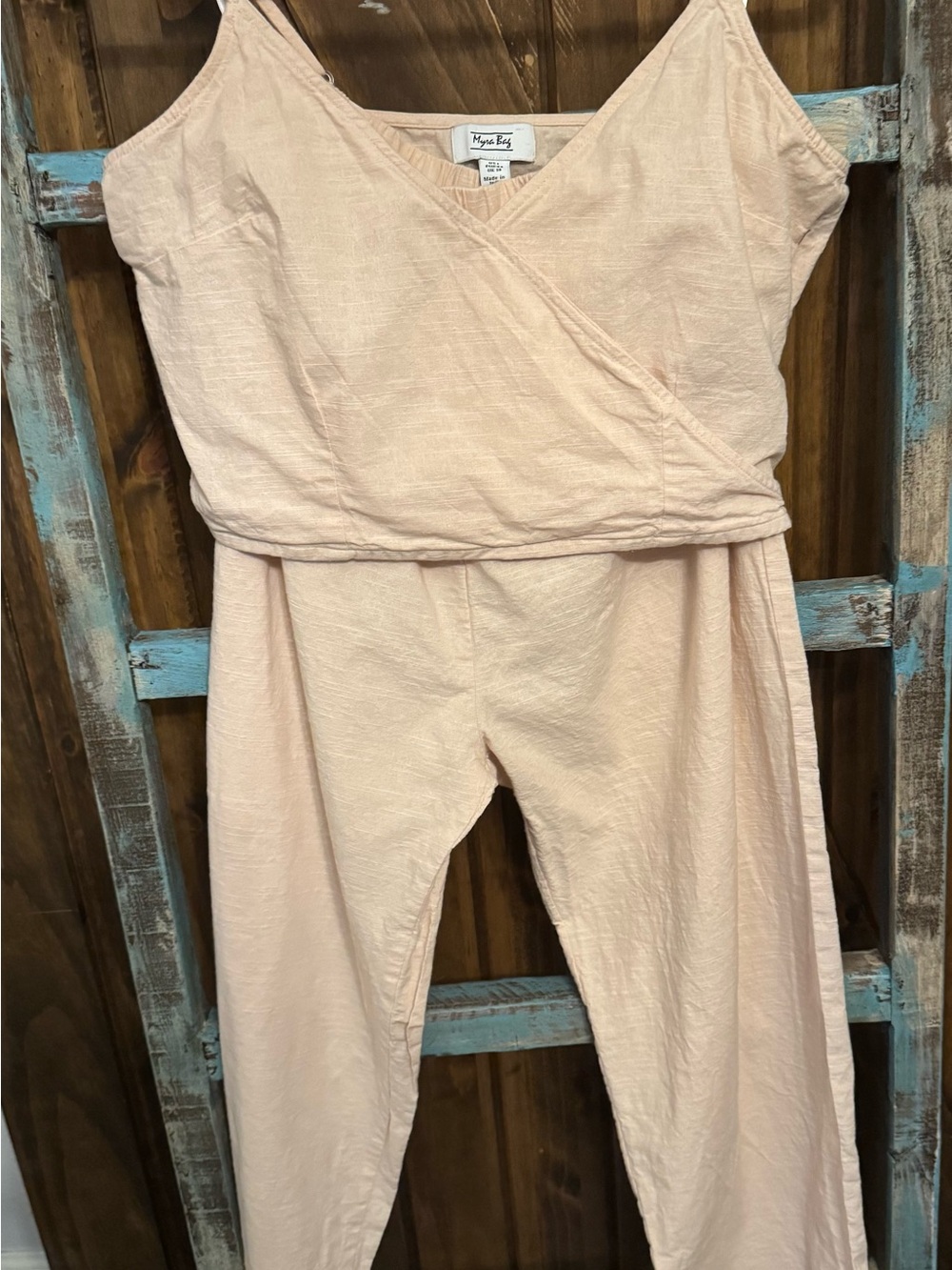 Women's Cream Tank and Trouser Set